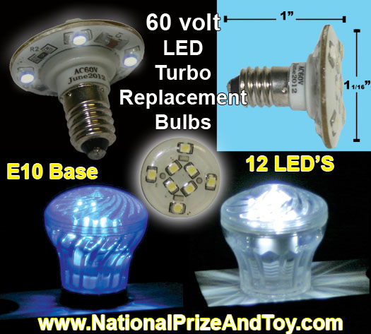 60 Volt LED Turbo Replacement Bulbs